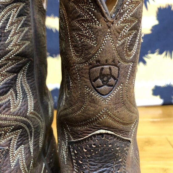 Ariat Men's  7.5 Heritage Roughstock Western Square Toe Leather - Picture 7 of 10